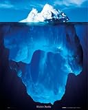 Hidden Depths (Iceberg) Art Poster Print - 16" X 20"