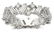 Baguette and Round CZ Eternity Band