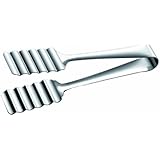 Piazza 8-Inch Long Asparagus Tong, Stainless Steel