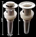 New Brushed Nickel 1 1/2" Pop Up Drain With Overflow Vessel Sink Bathroom Sinks