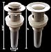 New Brushed Nickel 1 1/2" Pop Up Drain With Overflow Vessel Sink Bathroom Sinks