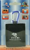 Zeikos ZE-MC3K Memory Card Wallet, Holds 3 Cards (Black)