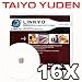 Linkyo Taiyo Yuden Premium White Inkjet Hub Printable 16X DVD-R Media 4.7GB 50 Pack in Retail Box