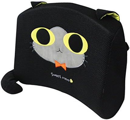 Aninara Airmesh Back Cushion Back Braces &amp; Lumbar Supports One Size Comfort (Mero(Black))