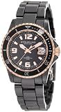 Stuhrling Original Men's 273.33OB41 Chevalier Swiss-Made Professional Divers Quartz Date Two-Tone Ceramic Watch