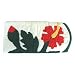 Hawaiian Quilt Red Hibiscus Flower Eyeglass Case