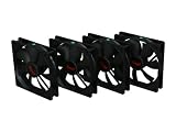Rosewill RCA-1204BK 120mm Sleeve Black Case Fan, 4/PK - Retail