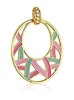 Art de France Conjunto de cordón y colgante  metal bañado en oro 24 ct