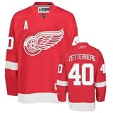 ZETTERBERG #40 Detroit Red Wings RBK Premier NHL Hockey Jersey by Reebok (NHLPA Certified Custom Sewn Authentic Twill)