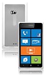 CrazyOnDigital Designed Hybrid Soft And Hard Case for Nokia Lumia 900 (White)