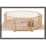 Aosom Baby Kids Wooden Playpen Room Divider 8 Panel