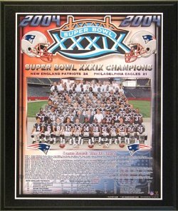 Buy New England Patriots Super Bowl XXXIX Champions Healy Plaque by Healy