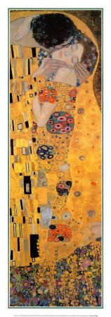 The Kiss, c.1907 (detail) Art Poster Print by Gustav Klimt, 10x28