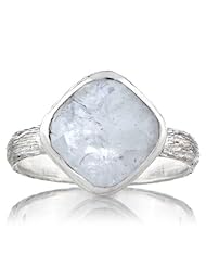 Celebrity Star Emitations Nevs Genuine Moonstone Cushion Cut Right Hand Ring Size 6