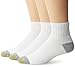 Gold Toe Men's 3 Pair Cushion Quarter