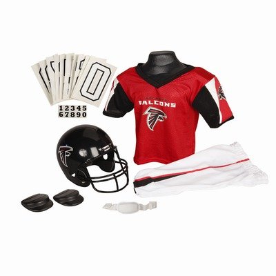 Atlanta Falcons Youth NFL Deluxe Helmet and Uniform Set (Medium)