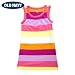 OLDNAVY(オールドネイビー) ノースリーブボーダーワンピース ピンク×オレンジ