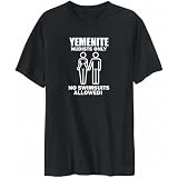 T-Shirt Mens Black  Yemenite NUDIST ONLY NO SWIMSUITS ALLOWED !  Countries