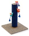 Scratch 'n' Play Small Cat Post With Stick On Mice Blue Fawn