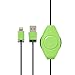 ReTrak Retractable iPhone 5/iPad Lightning Charge and Sync Cable, Green (ETLTUSBGN)