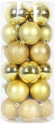 Christmas Holiday Party Balls Colourful Christmas Balls Decoration (golden)