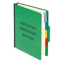 Employee-Personnel Folder, Classification Style, Top Tab 1/3, Letter Size, Green
