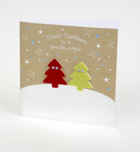 Both of You Hand Crafted Felt Trees Card