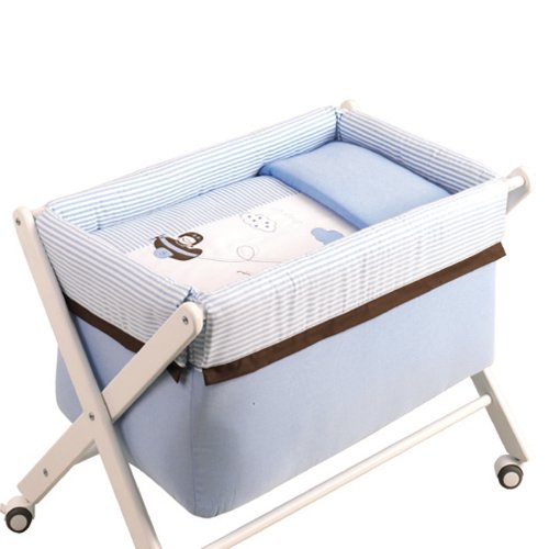 Imagen 1 de Piccolandy-Minicuna plegable blanca-Colección Aviador-22 Único