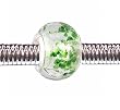 Pandora Style Charm Bead (Z44) Murano Lampwork Glass (14mm x 10mm) (fits Troll too)