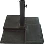 DC America UBP25251-BR Square Cast Stone Umbrella Base, Made from Rust Free Composite Materials, Bronze Powder Coated Finish