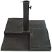 DC America UBP25251-BR Square Cast Stone Umbrella Base, Made from Rust Free Composite Materials, Bronze Powder Coated Finish