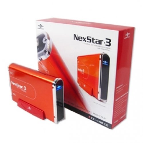 Vantec NexStar 3 NST-360U2-RD 3.5-Inch IDE to USB 2.0 External Hard Drive Enclosure (Brilliant Red)