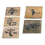 盛光 真鍮型板 祝型板 5枚セット 大 DUSK-0405