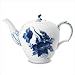 Blue Flower Curved 33.75 Oz Teapot