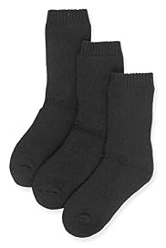 3 Pairs of Thermal School Socks with Wool