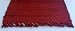 Rust Cotton Rag Rug Country Decor 24" X 42"
