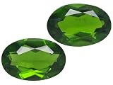 MIN .90CTW 6X4MM OVAL CHROME DIOPSIDE MATCHED PAIR