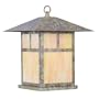 Livex 2144-16, Montclair 1 Light Outdoor Pier Top Lighting Fixture, Green Brass, Tiffany, B5688