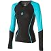 SKINS Women's Bio Long Sleeve She Top , Black/Blue, FL