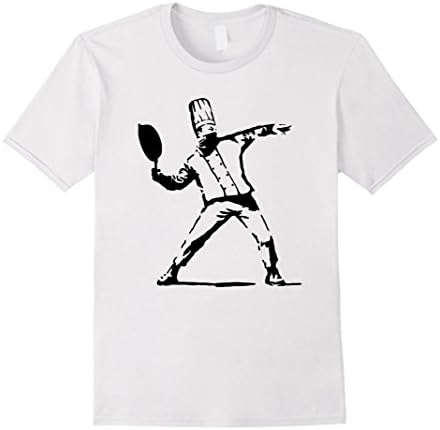 Men's Banksy Chef T-Shirt XL White