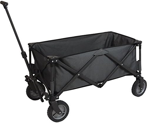 VONZIO Sports Collapsible Folding Outdoor Utility Wagon (Black)