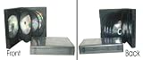 24 Black Twelve Quantity DVD Empty Replacement Boxes with Wrap Around Sleeve #DV12R39 (39mm) (12DVD)