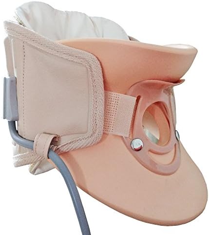 Cervical Collar Air Traction Neck Brace Support Device Adjustable Size Relieve Cervical Pain (Beige) (Beige)