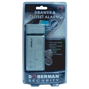 Doberman SE-0103 Drawer/Closet Alarm. Silver/Black
