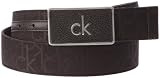 Calvin Klein Jeans Jacquard Belt KW2088C5800, Ceinture femme 85 cm - Marron brillant, Textile