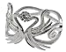 The Lord of the Rings - The original Jewelry - 925 silver Elvish Ring Swan with Heart