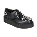 Demonia Men's CREEPER-426, 2, Platform Embroidere White Spider Web Creeper Shoe