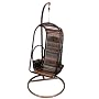 Wicker Effect Swinging Hanging Pod Chair on Stand For Indoor and Outdoor Use