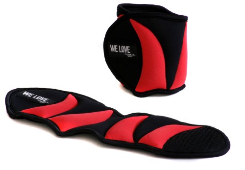 WE LOVE Gewichtsmanschetten WL 6421, red/black Preisvergleich