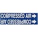 Brady 4034-H BradySnap-On 10" - 15" Outside Pipe Diameter B-915 Printed Plastic Sheet White On Blue Color Pipe Marker Legend "Compressed Air"